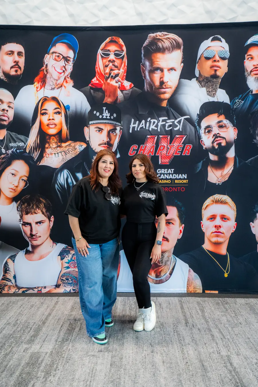 The two JM Lady Barber owners at Hairfest Chapter IV, Toronto